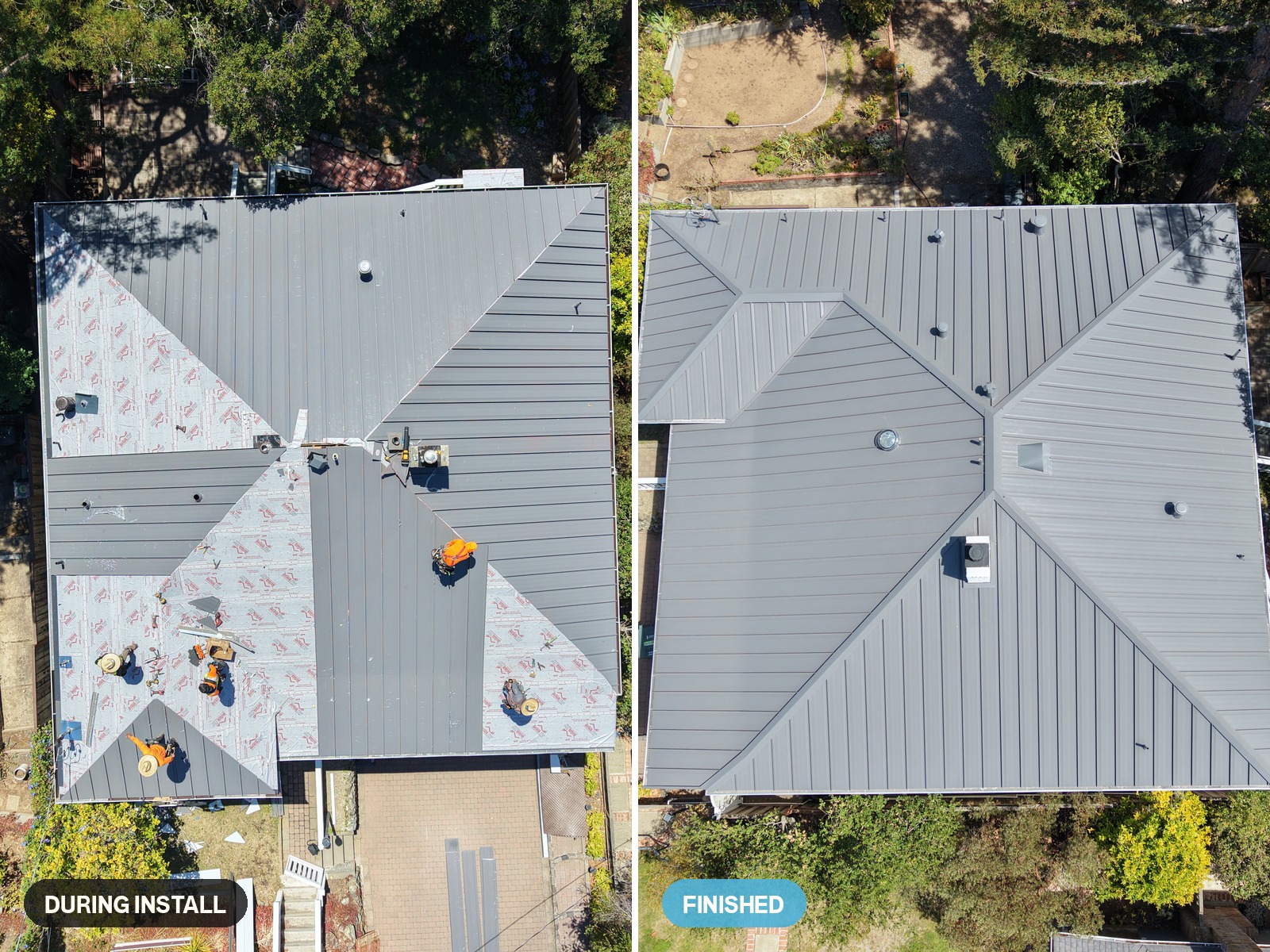 How a Standing Seam Metal Roof Goes On: A Belmont Project